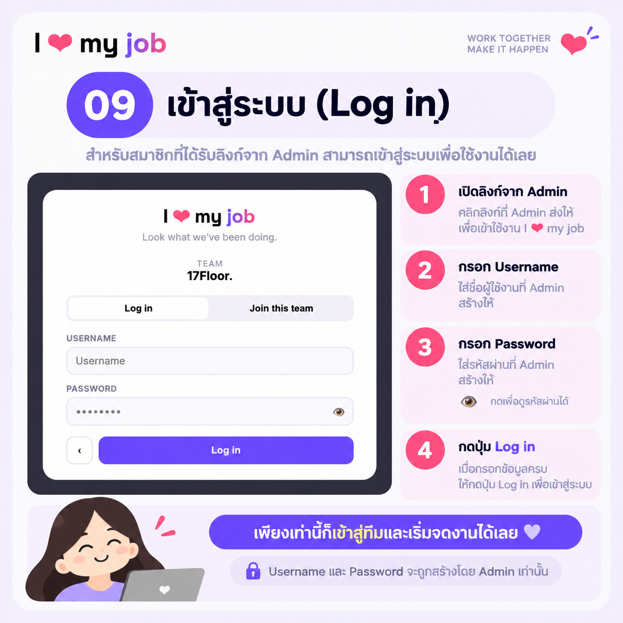 ขั้นตอนที่ 09 — เข้าสู่ระบบ